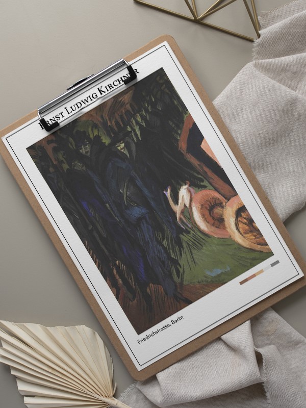 Ernst Ludwig Kirchner Friedrichstrasse, Berlin Poster