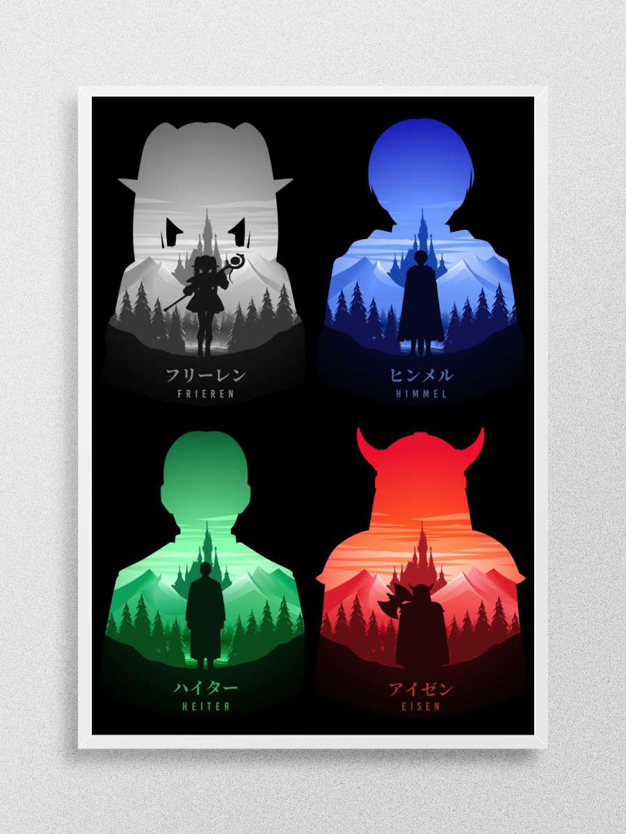 Frieren Party Hero Anime Poster Çerçevesiz Yüksek Kalite Anime Duvar Poster