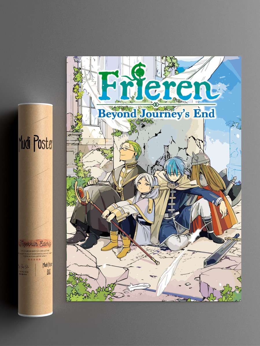 Frieren Anime Poster Çerçevesiz Yüksek Kalite Anime Duvar Poster