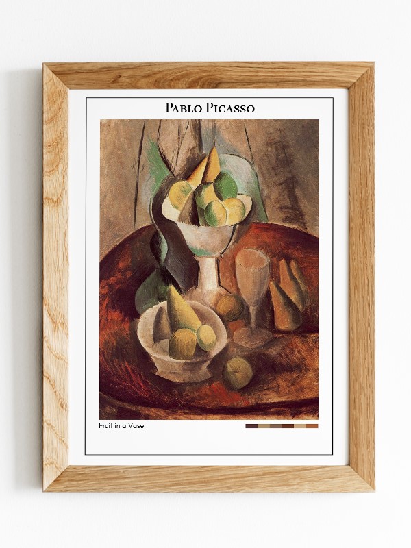 Pablo Picasso Fruit in a Vase Poster