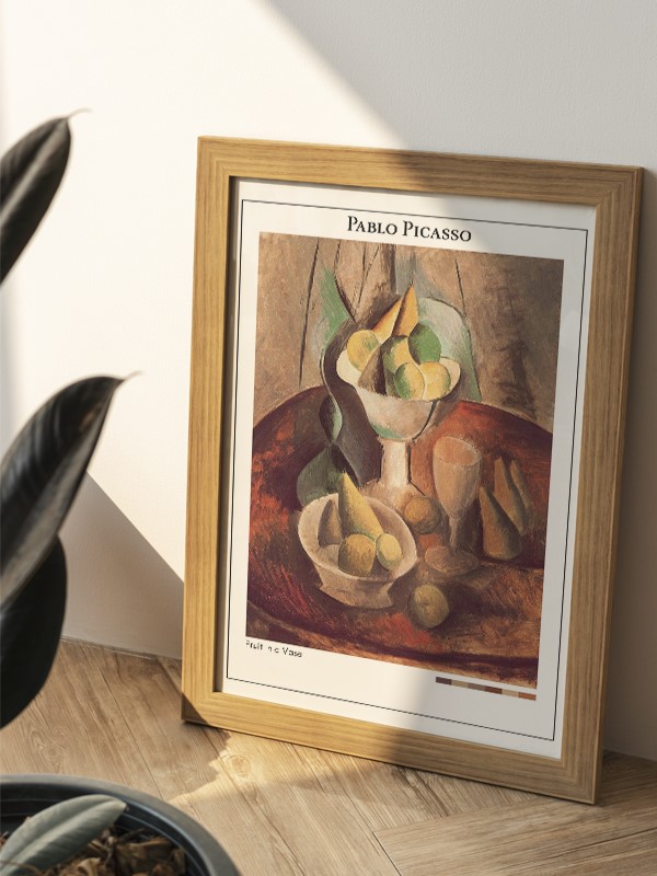 Pablo Picasso Fruit in a Vase Poster