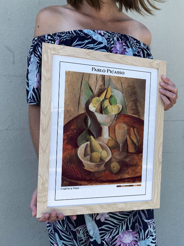 Pablo Picasso Fruit in a Vase Poster