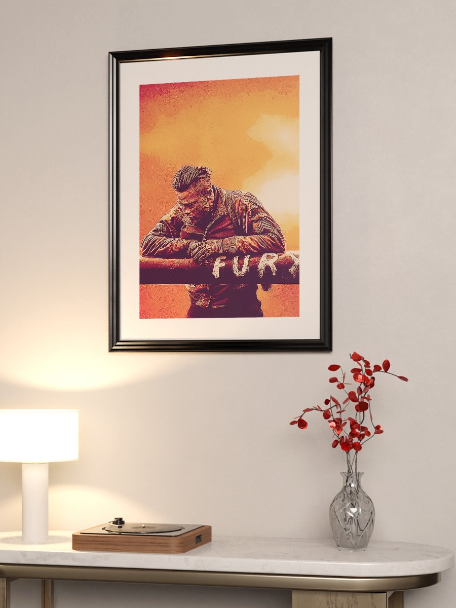 fury painting art  Poster, Çerçevesiz Tv Film Poster