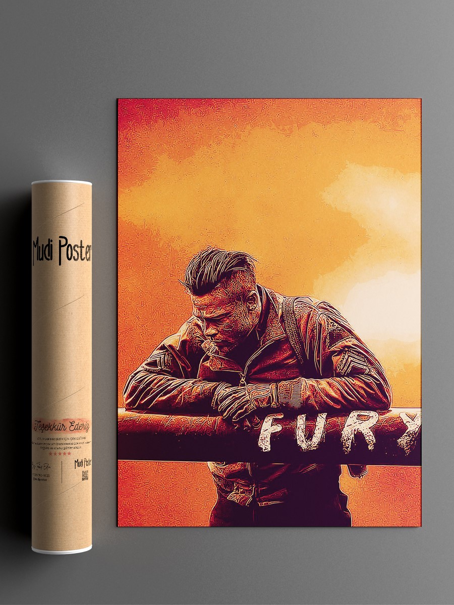 fury painting art  Poster, Çerçevesiz Tv Film Poster