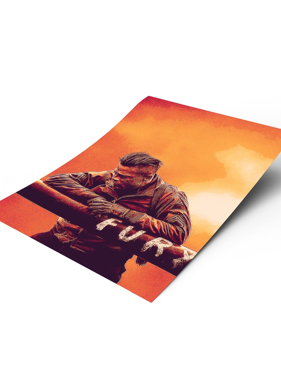 fury painting art  Poster, Çerçevesiz Tv Film Poster