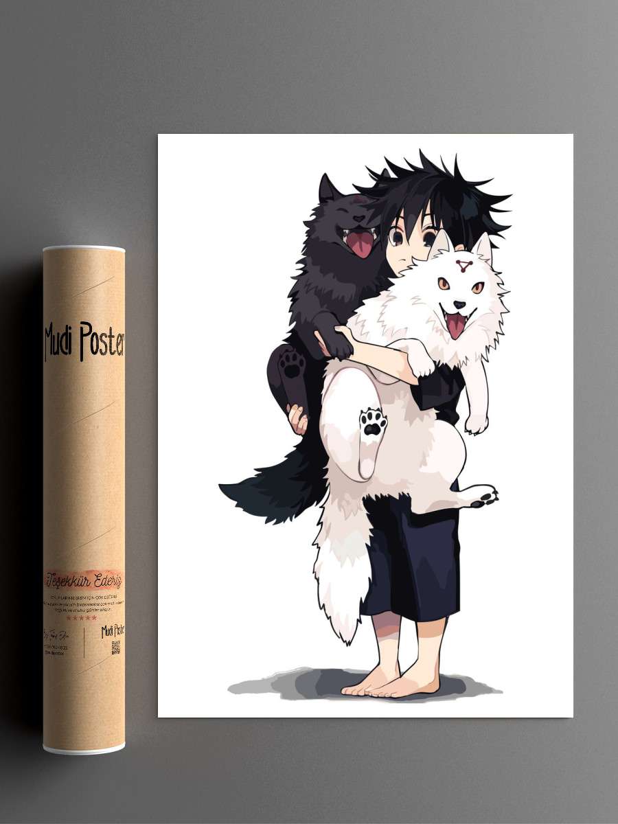 Fushiguro Megumi Anime Poster Çerçevesiz Yüksek Kalite Anime Duvar Poster