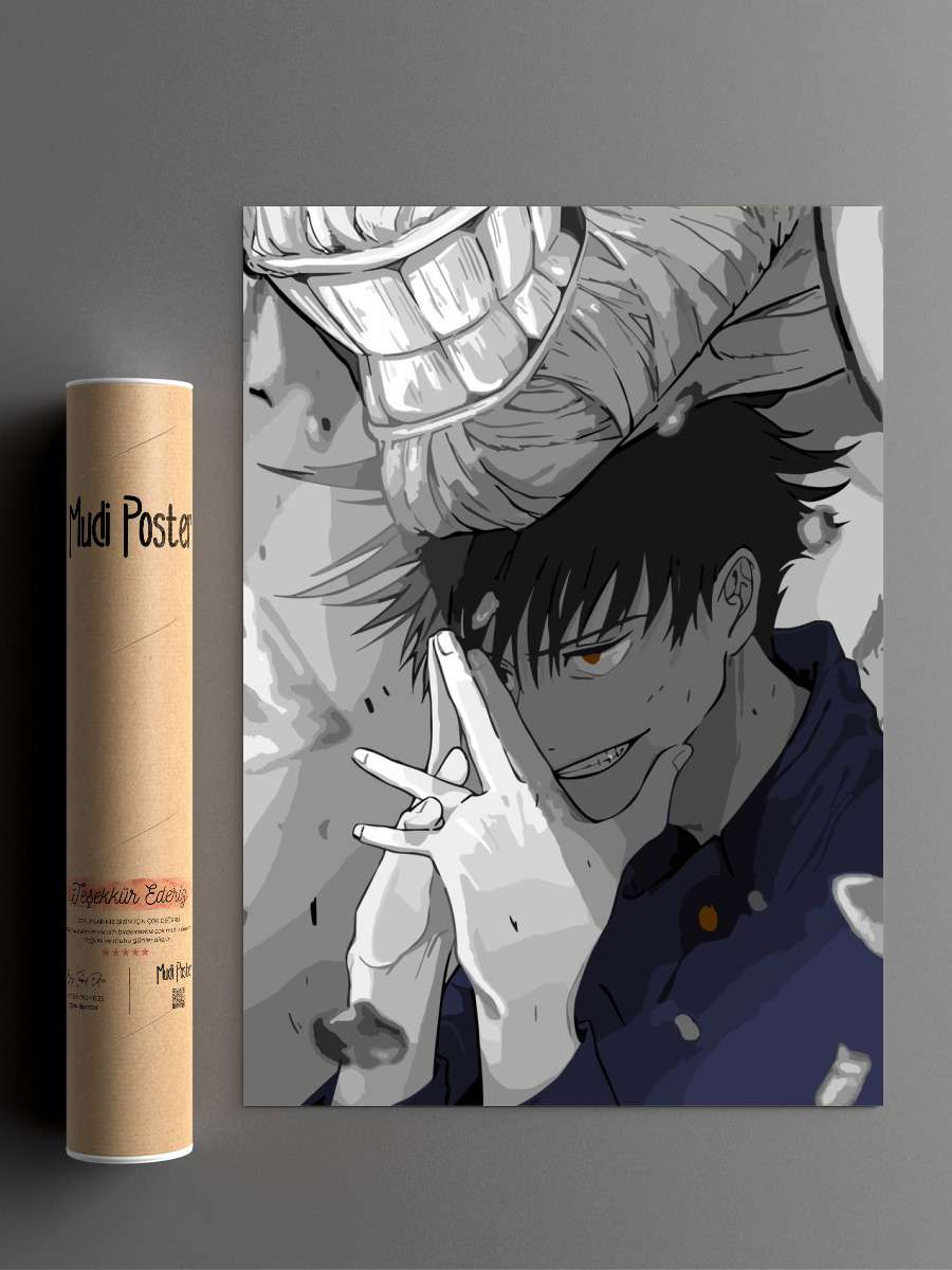 Fushiguro Megumi Anime Poster Çerçevesiz Yüksek Kalite Anime Duvar Poster
