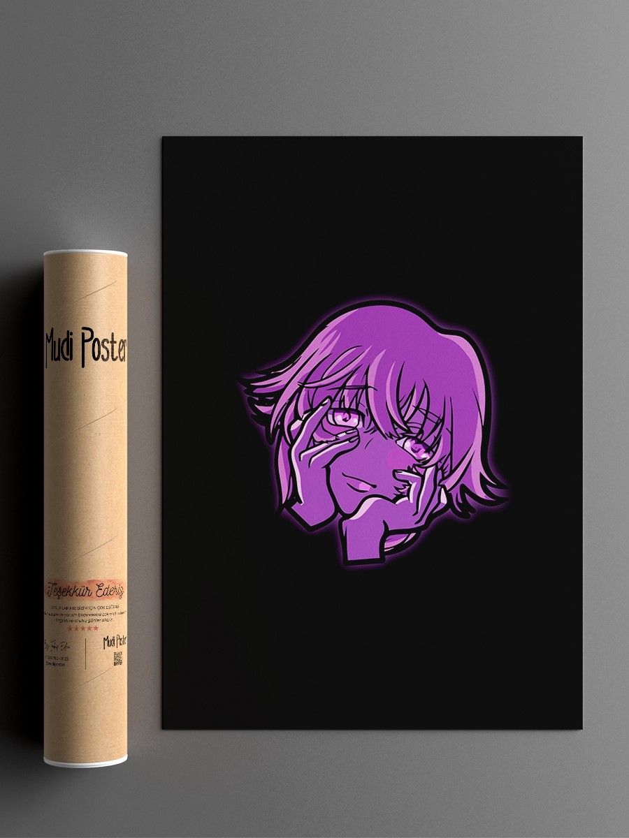 Future Diary Mirai Nikki Anime Poster Çerçevesiz Yüksek Kalite Anime Duvar Poster