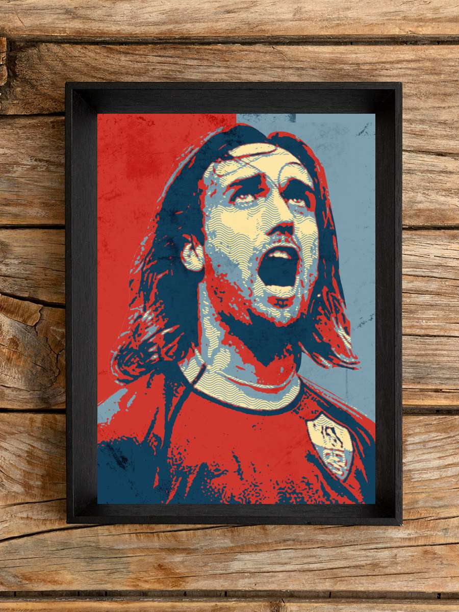 Gabriel Batistuta Futbol Poster Çerçevesiz Yüksek Kalite Futbolcu Duvar Poster