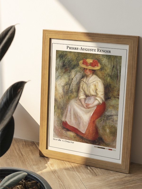 Pierre-Auguste Renoir Gabrielle in a Straw Hat Poster