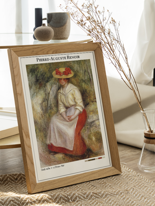 Pierre-Auguste Renoir Gabrielle in a Straw Hat Poster