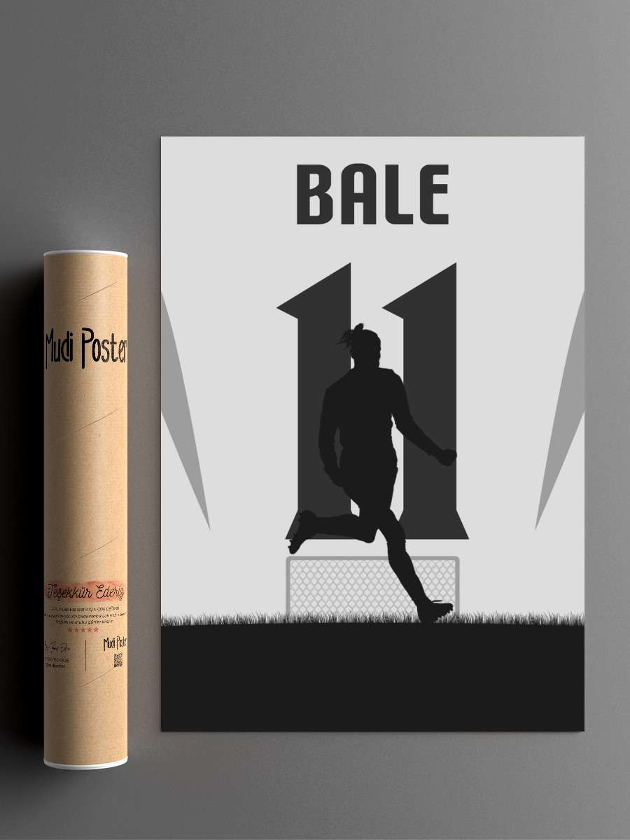 Gareth Bale Futbol Poster Çerçevesiz Yüksek Kalite Futbolcu Duvar Poster