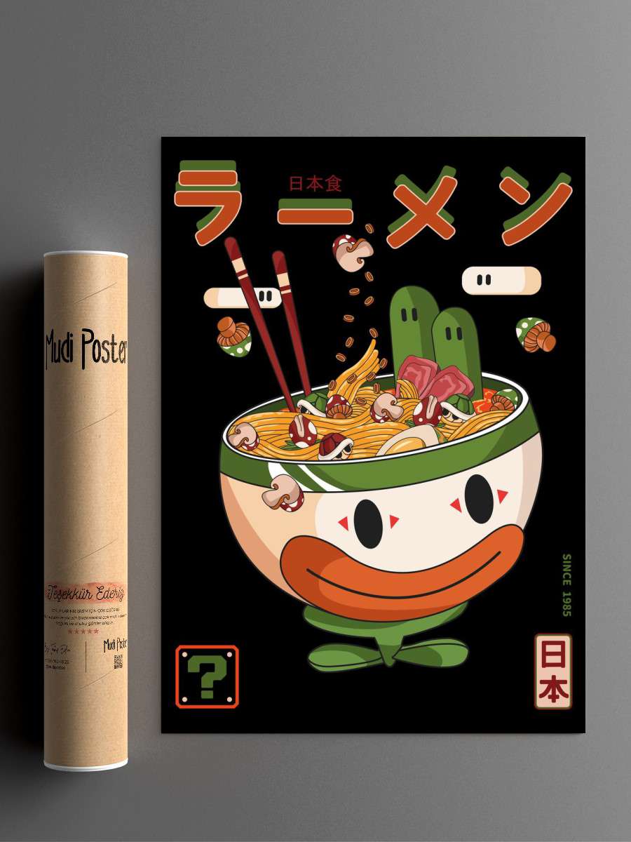 Geek Ramen Anime Poster Çerçevesiz Yüksek Kalite Anime Duvar Poster