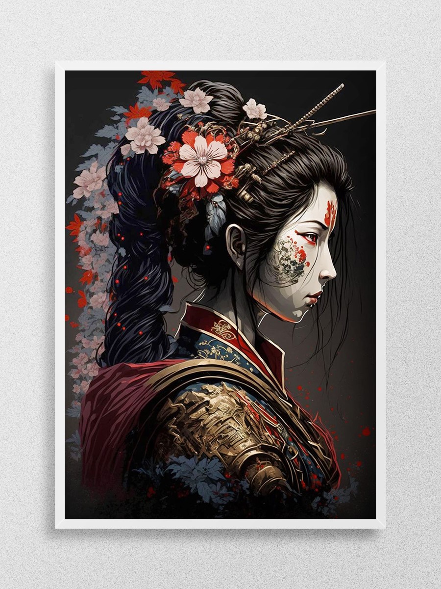 Geisha Anime Poster Çerçevesiz Yüksek Kalite Anime Duvar Poster