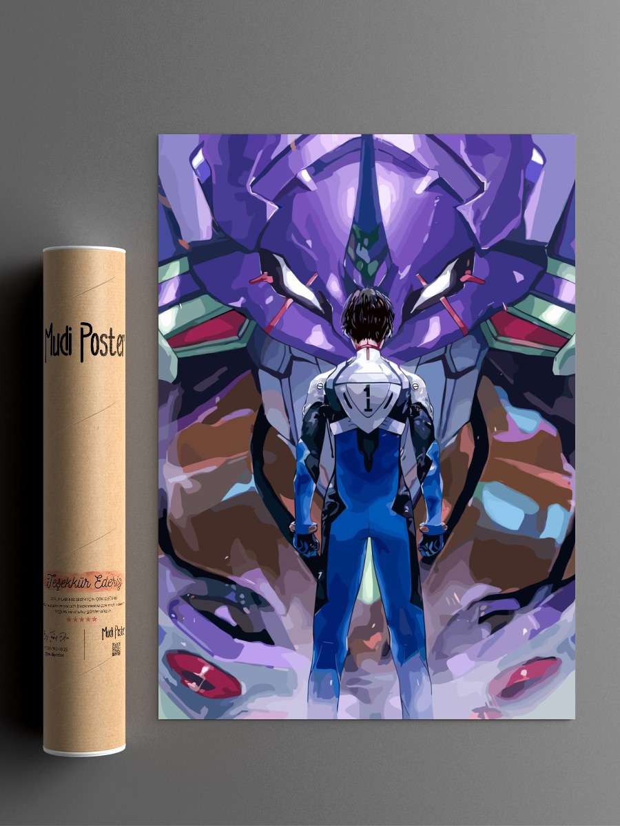 Genesis Evangelion Anime Poster Çerçevesiz Yüksek Kalite Anime Duvar Poster