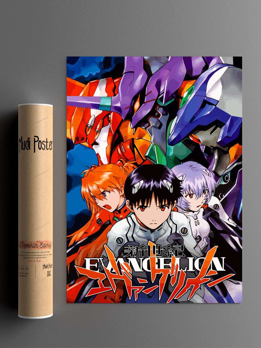 Genesis Evangelion Anime Poster Çerçevesiz Yüksek Kalite Anime Duvar Poster