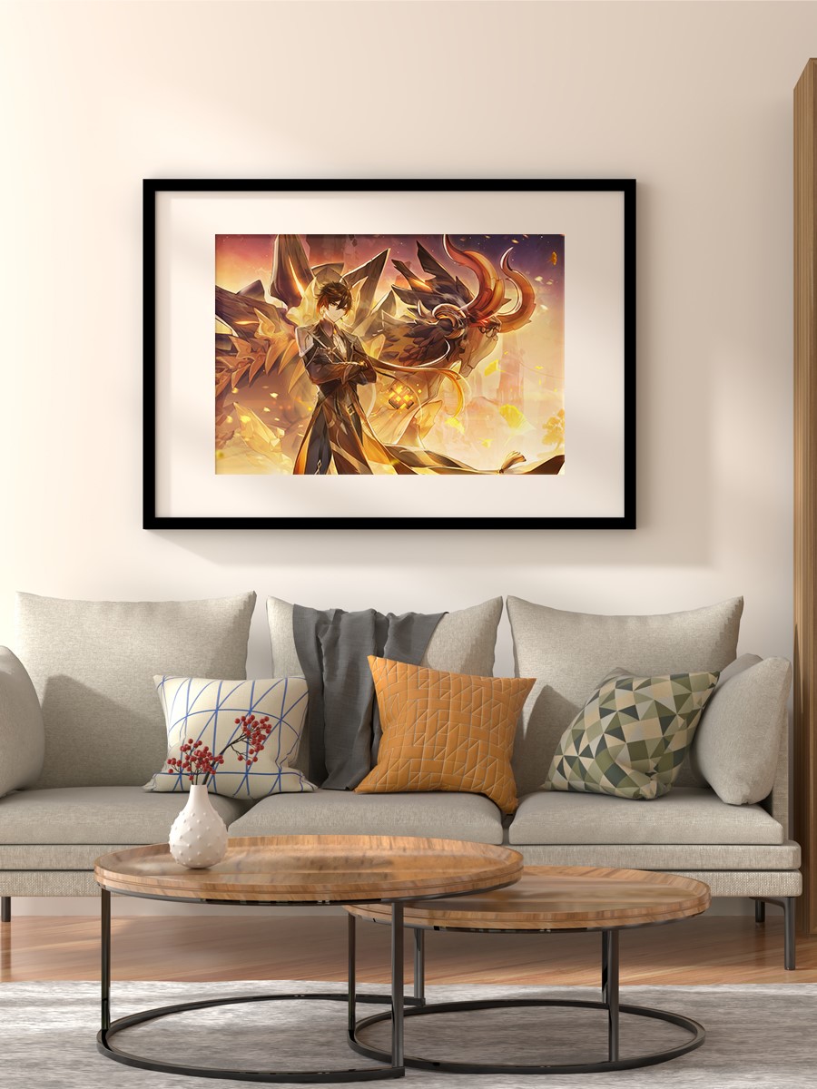Genshin Impact 2021 C Anime Poster Çerçevesiz Yüksek Kalite Anime Duvar Poster