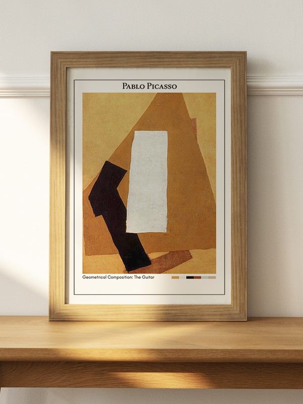 Pablo Picasso Geometrical Composition: The Guitar Poster - En İyi Fiyatlarla