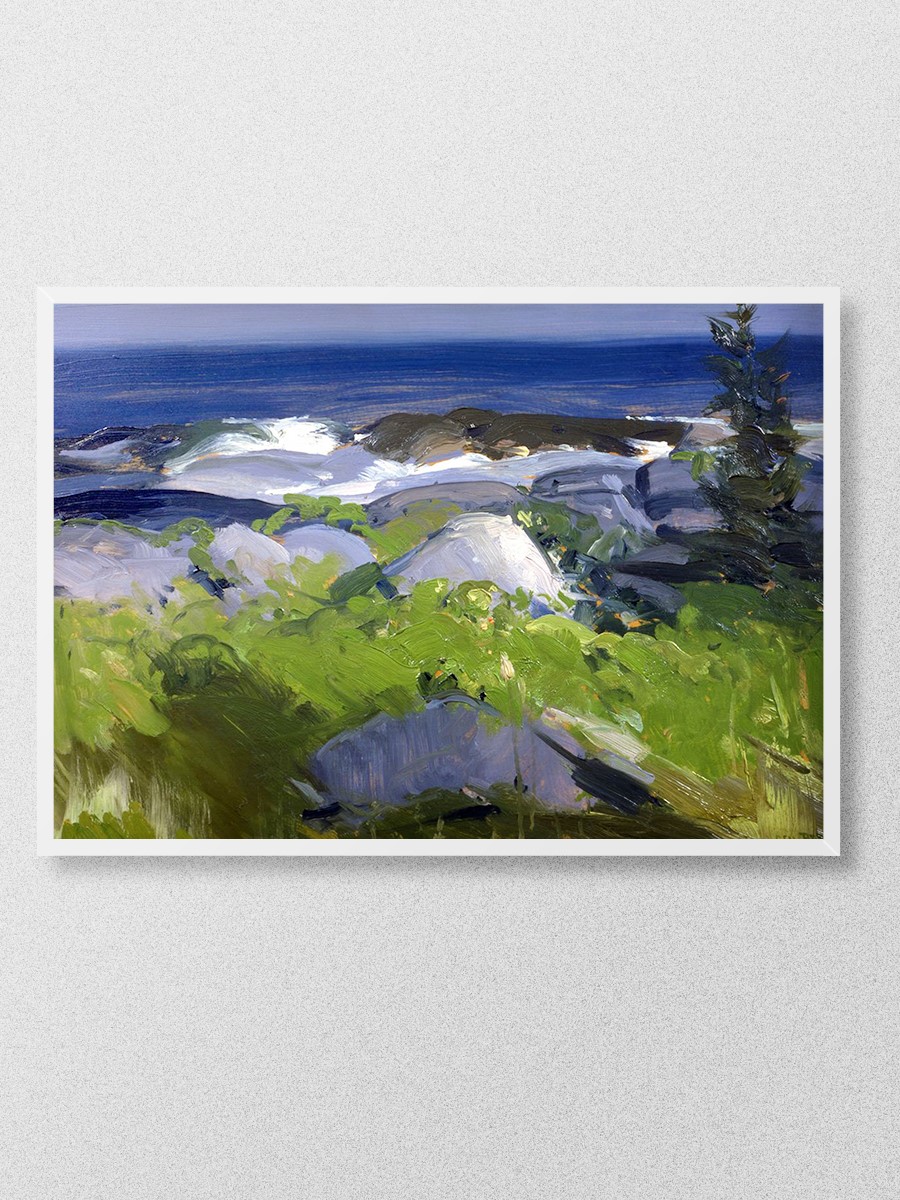 George Bellows Monhegan  Tablo Sanatsal Ünlü Ressam Poster Çerçevesiz Yüksek Kalite Poster