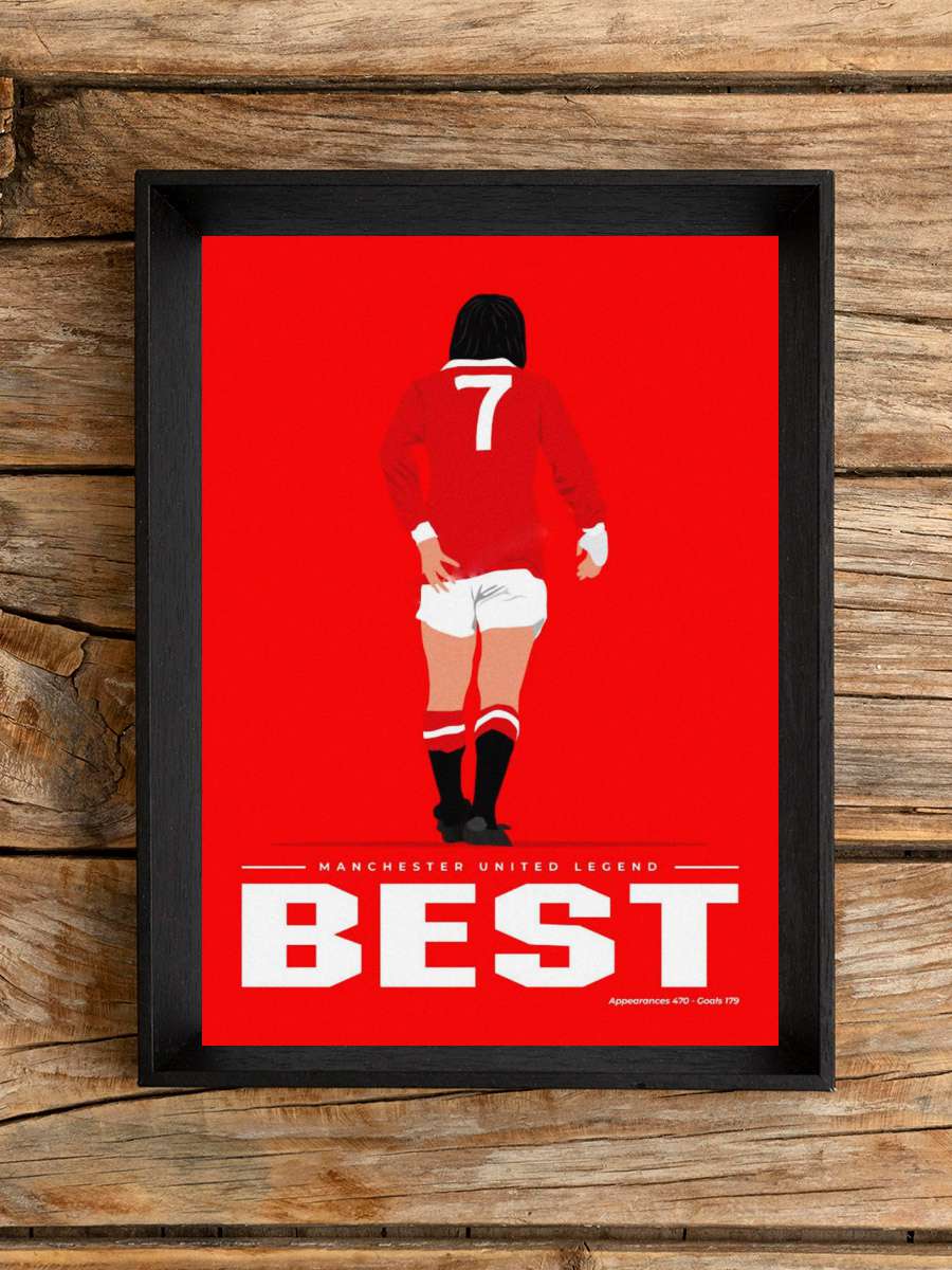 George best Futbol Poster Çerçevesiz Yüksek Kalite Futbolcu Duvar Poster