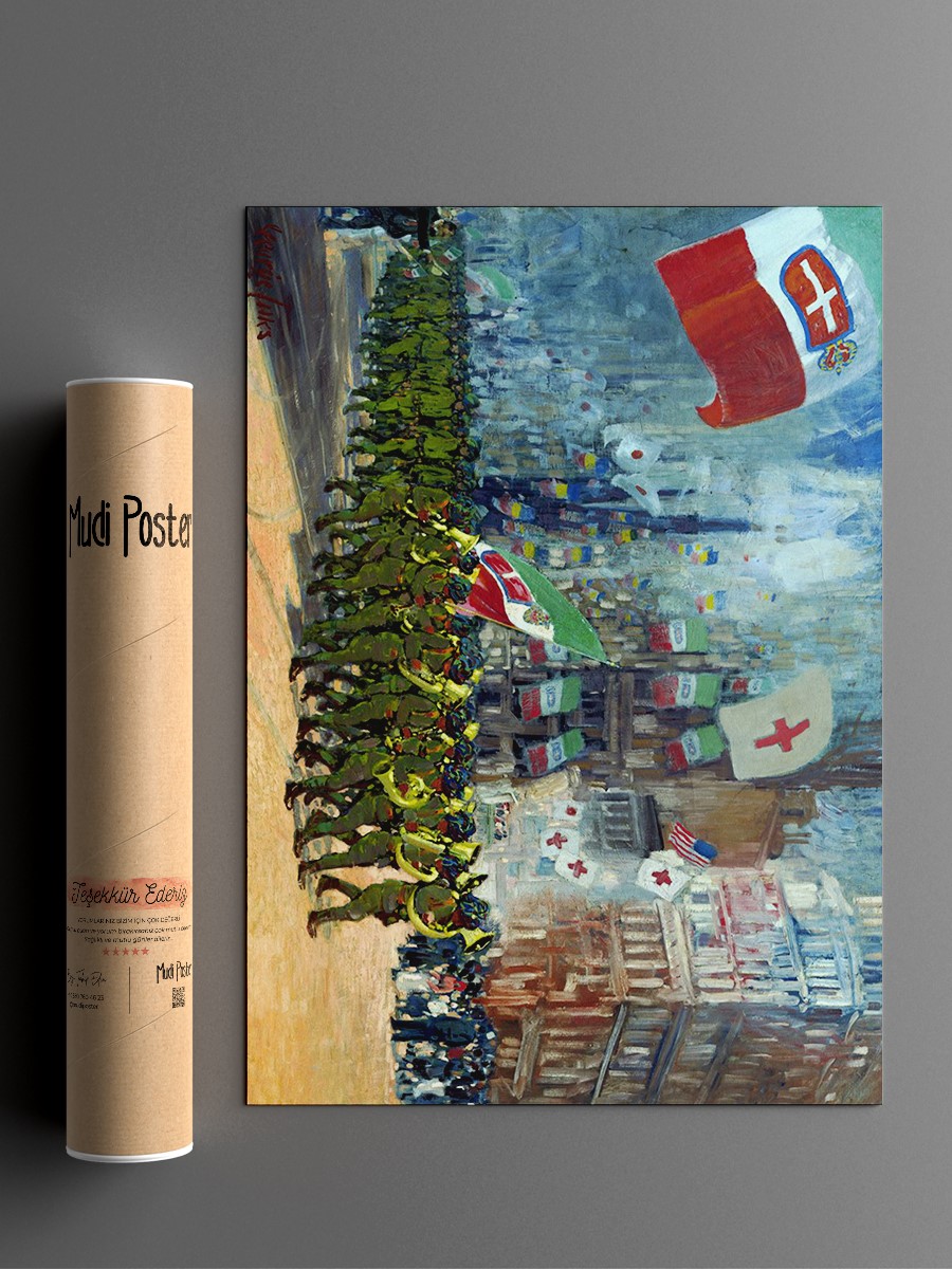 George Luks Bersaglieri Tablo Sanatsal Ünlü Ressam Poster Çerçevesiz Yüksek Kalite Poster