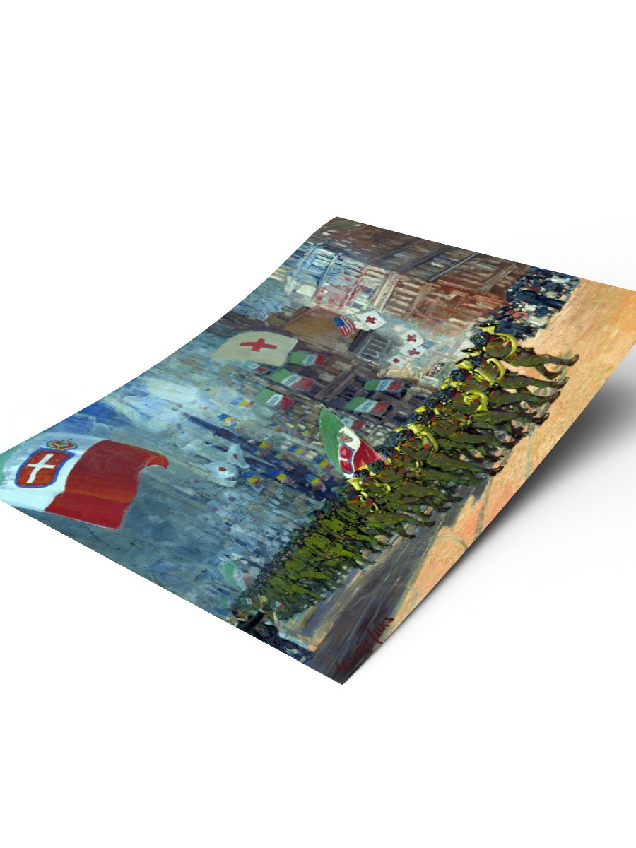 George Luks Bersaglieri Tablo Sanatsal Ünlü Ressam Poster Çerçevesiz Yüksek Kalite Poster