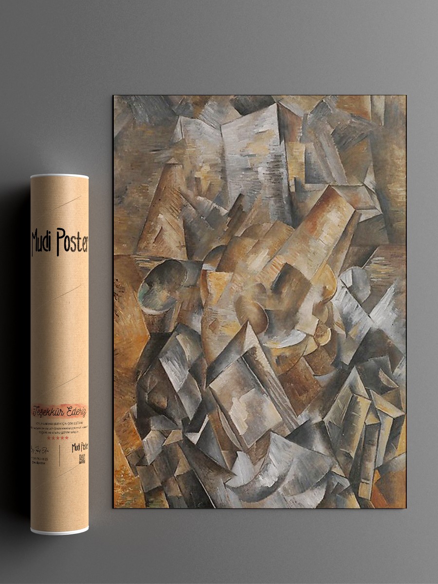 Georges Braque Still Life Tablo Sanatsal Ünlü Ressam Poster Çerçevesiz Yüksek Kalite Poster