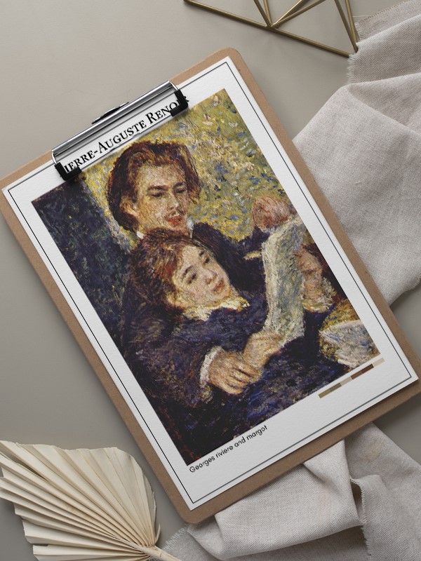 Pierre-Auguste Renoir Georges riviere and margot Poster
