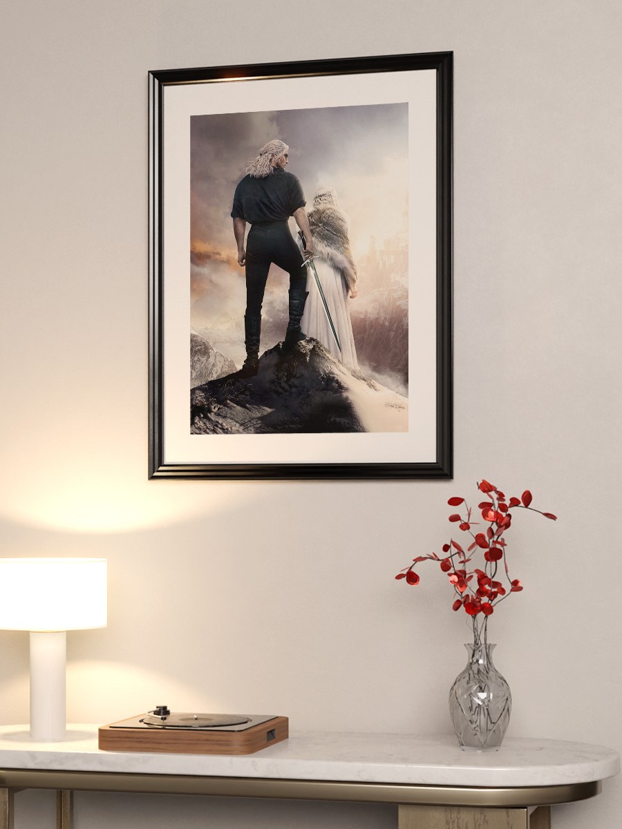 Geralt and Ciri Poster, Çerçevesiz Tv Film Poster
