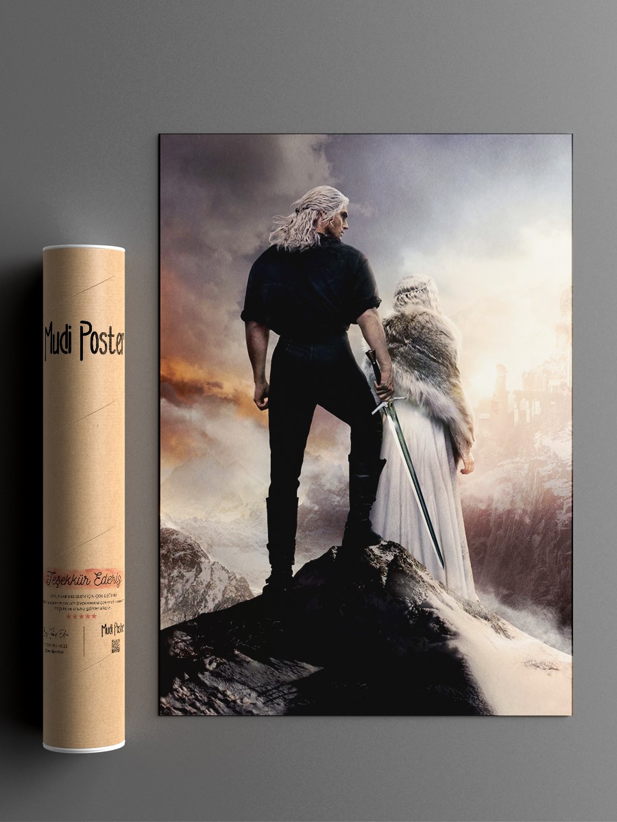 Geralt and Ciri Poster, Çerçevesiz Tv Film Poster
