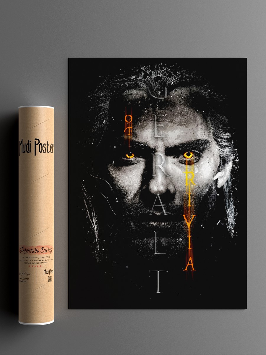 Geralt of Rivia Poster, Çerçevesiz Tv Film Poster