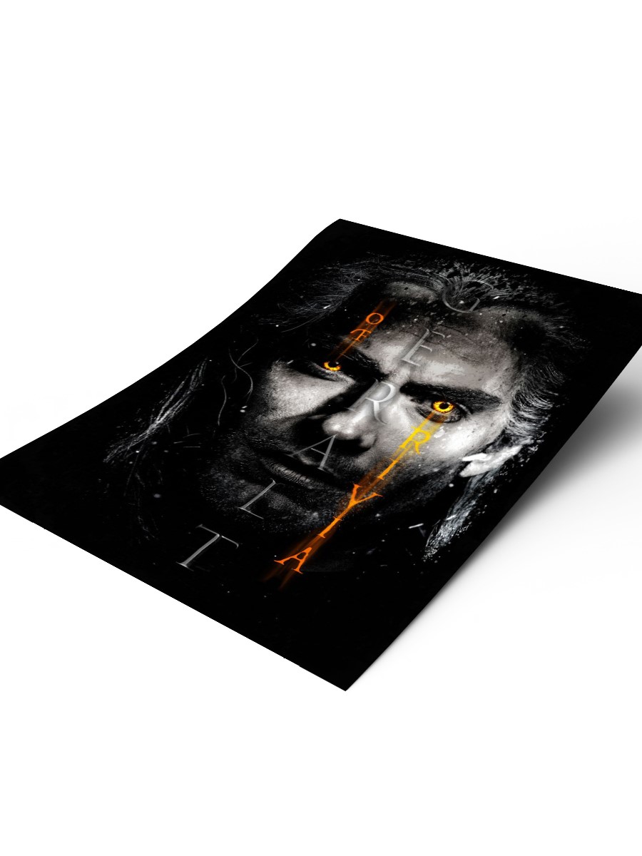 Geralt of Rivia Poster, Çerçevesiz Tv Film Poster