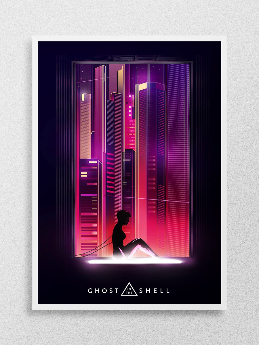 Ghost in the shell poster Poster, Çerçevesiz Tv Film Poster