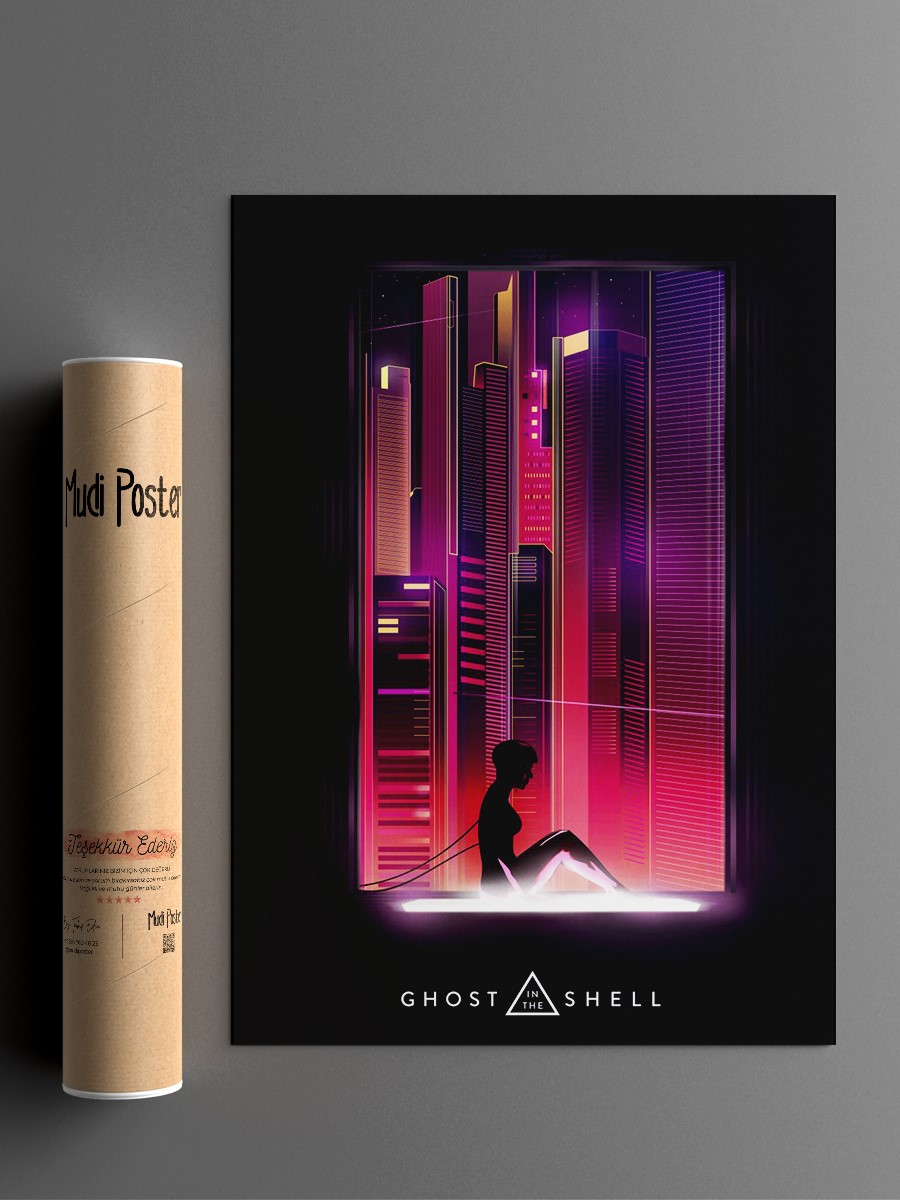 Ghost in the shell poster Poster, Çerçevesiz Tv Film Poster