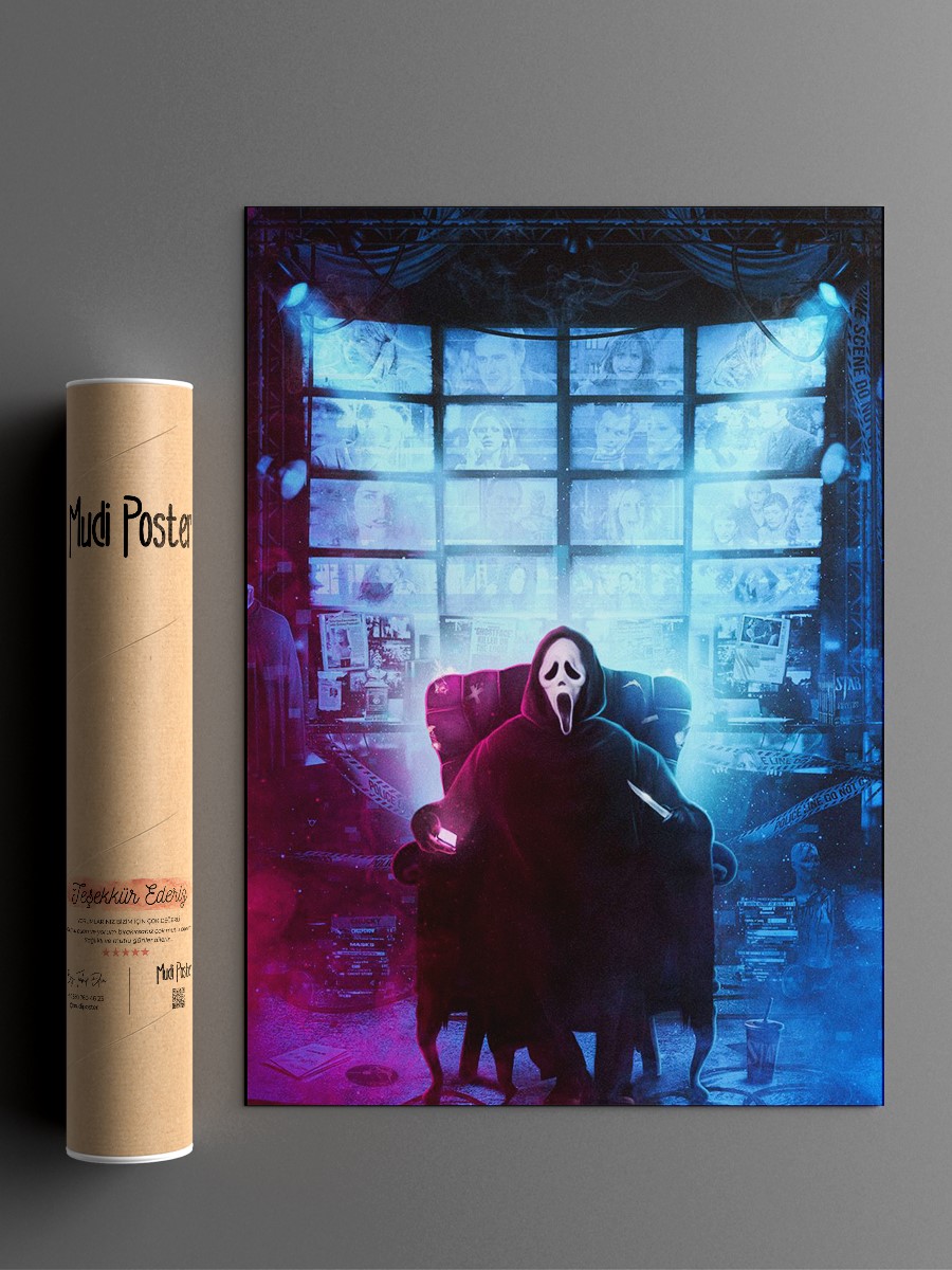 Ghostface Lair Poster, Çerçevesiz Tv Film Poster