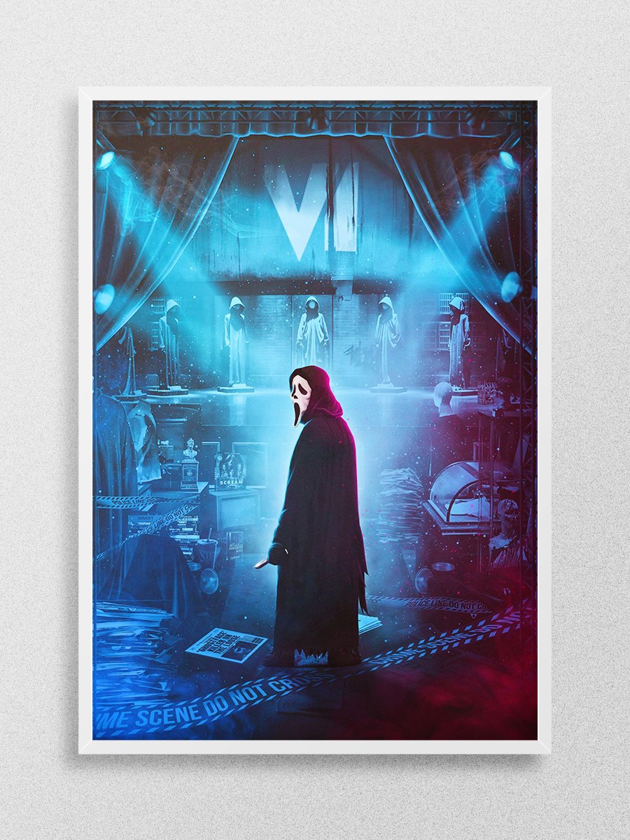 Ghostface Shrine Poster, Çerçevesiz Tv Film Poster
