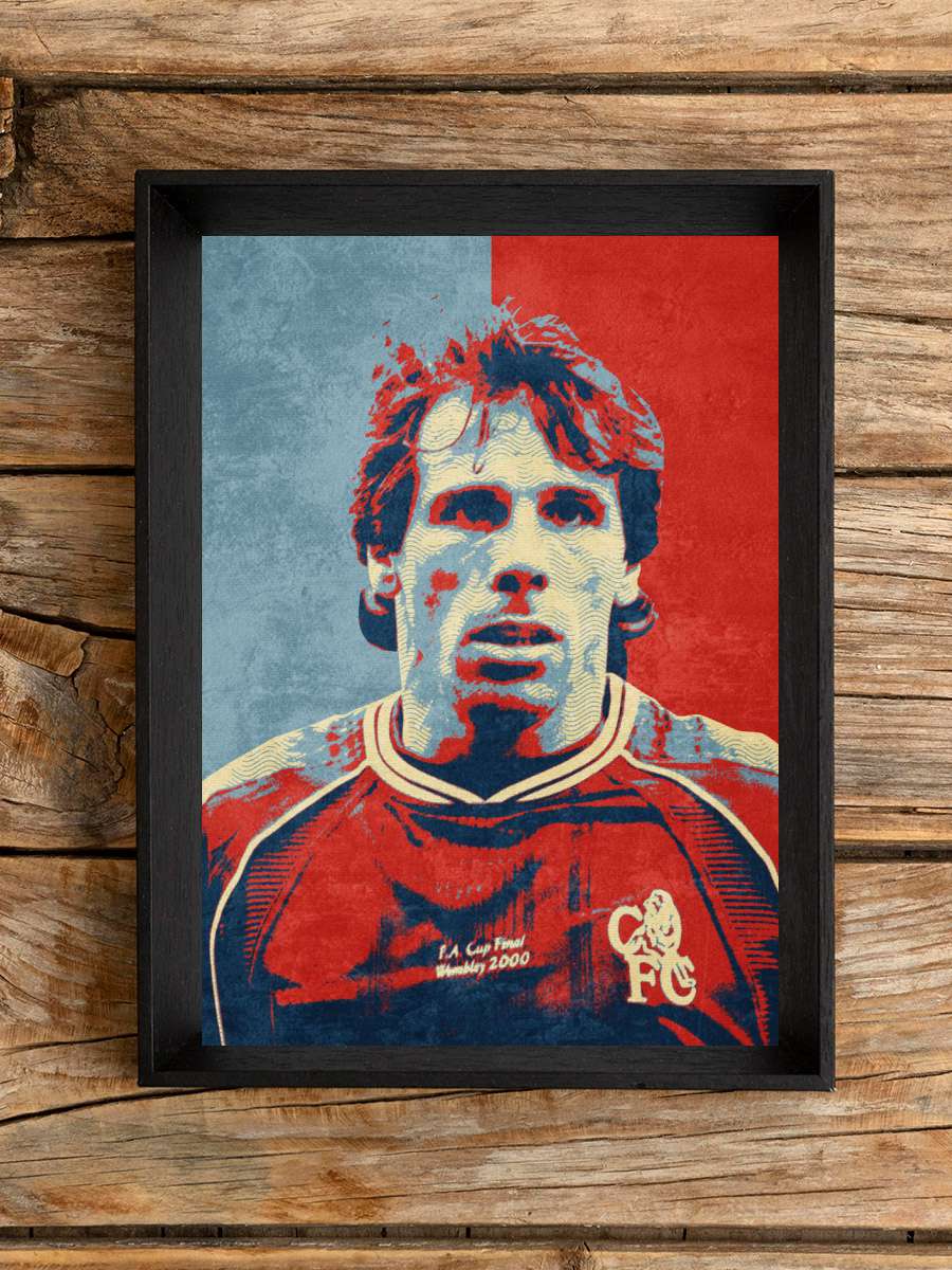GIANFRANCO ZOLA Futbol Poster Çerçevesiz Yüksek Kalite Futbolcu Duvar Poster