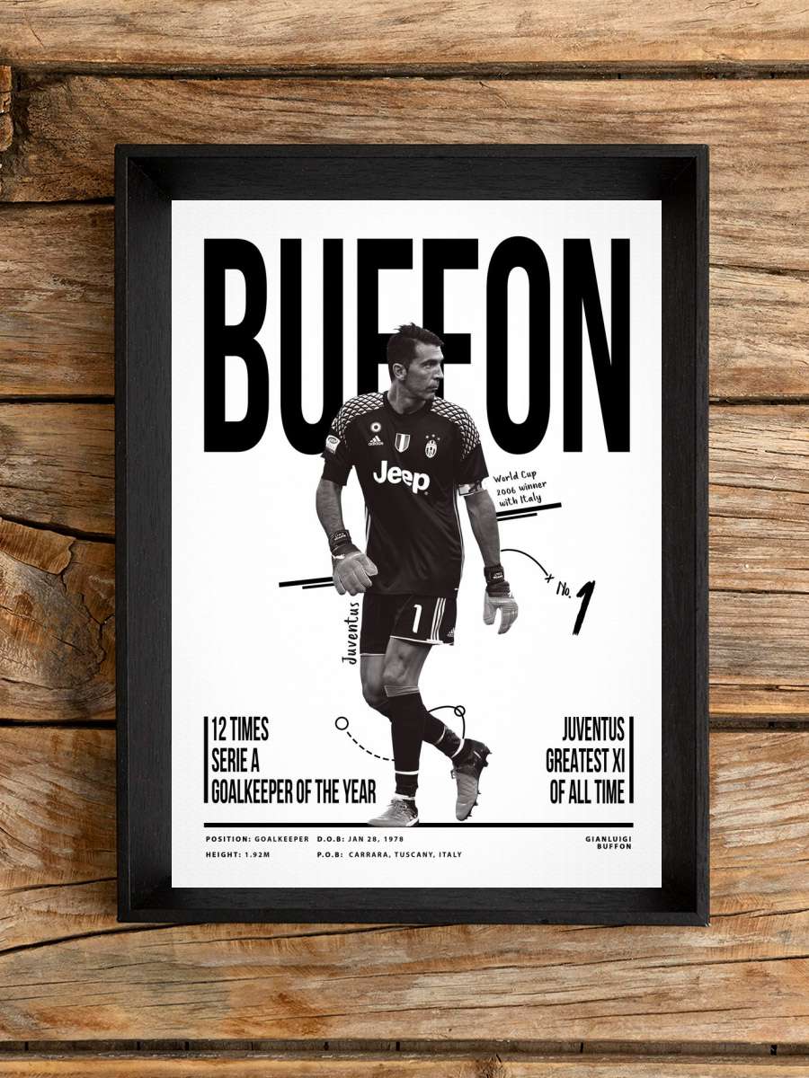 Gianluigi Buffon 1 Futbol Poster Çerçevesiz Yüksek Kalite Futbolcu Duvar Poster