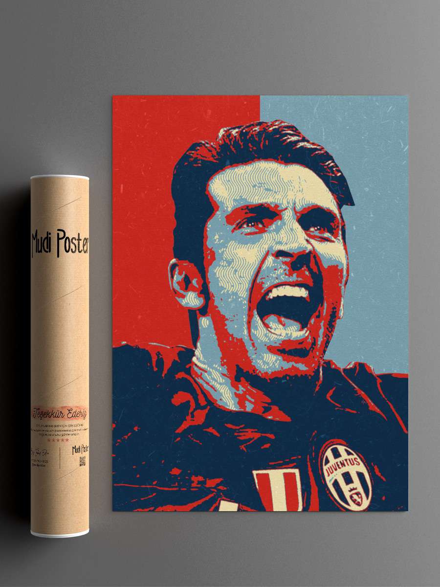 Gianluigi Buffon Futbol Poster Çerçevesiz Yüksek Kalite Futbolcu Duvar Poster