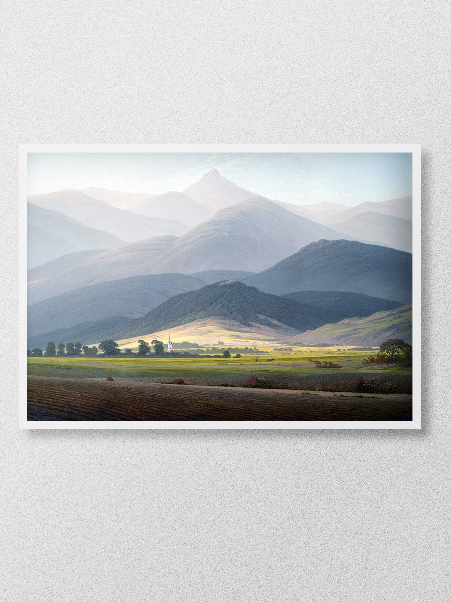 Giant Mountains Tablo Sanatsal Ünlü Ressam Poster Çerçevesiz Yüksek Kalite Poster