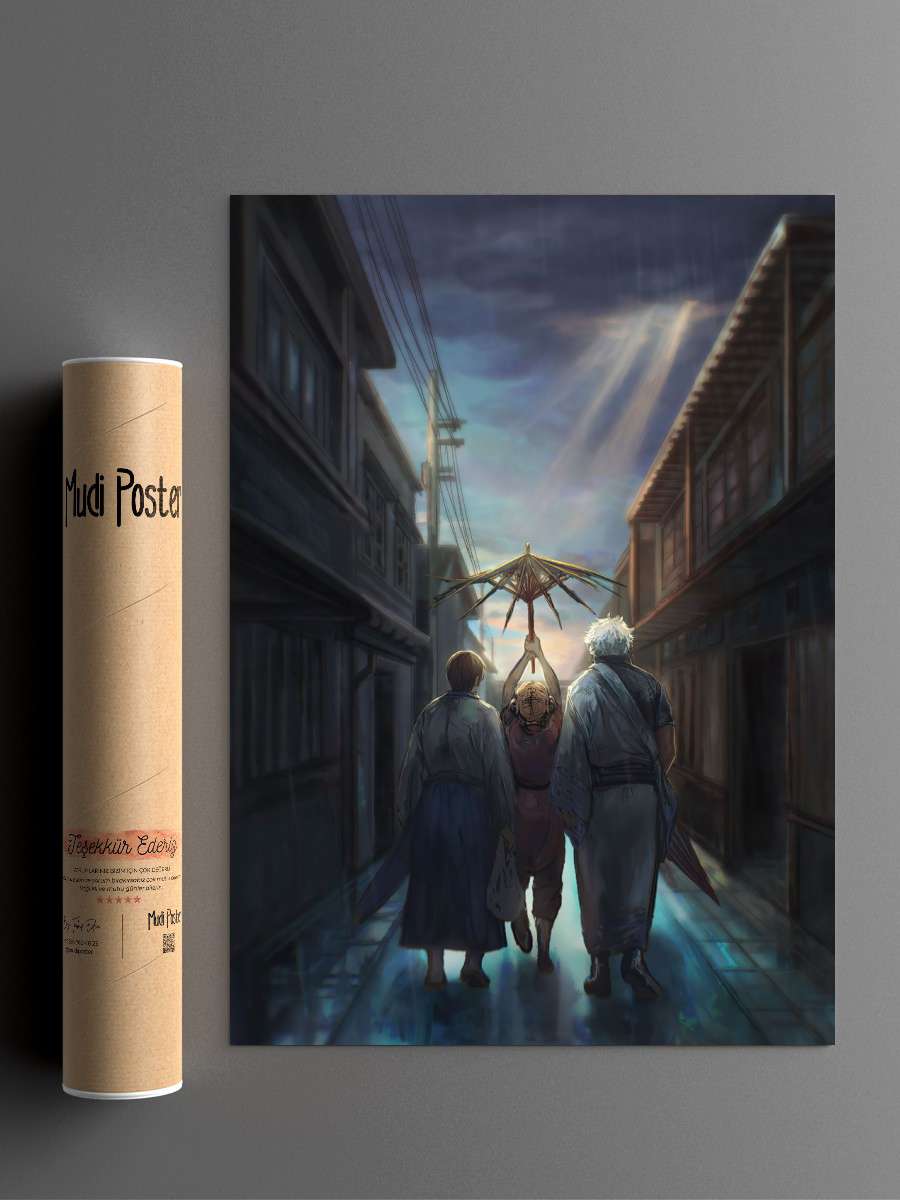 Gintama Anime Poster Çerçevesiz Yüksek Kalite Anime Duvar Poster