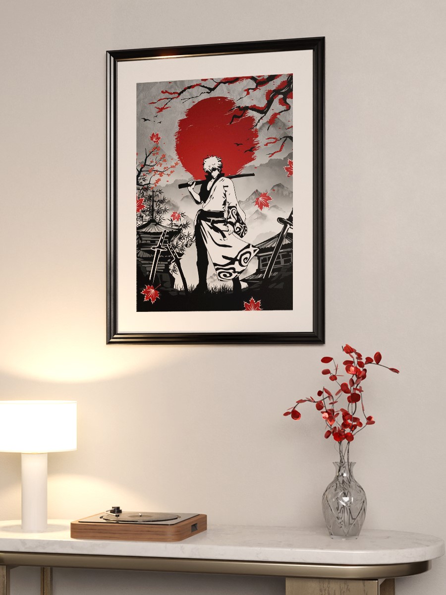 Gintoki Sakata Gintama Anime Poster Çerçevesiz Yüksek Kalite Anime Duvar Poster