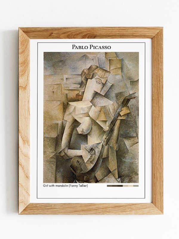 Pablo Picasso Girl with mandolin (Fanny Tellier) Poster