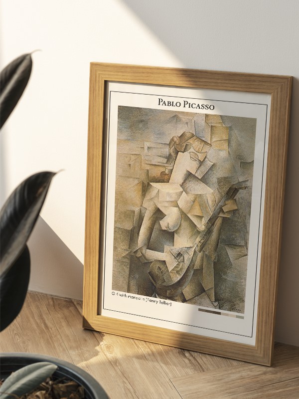 Pablo Picasso Girl with mandolin (Fanny Tellier) Poster