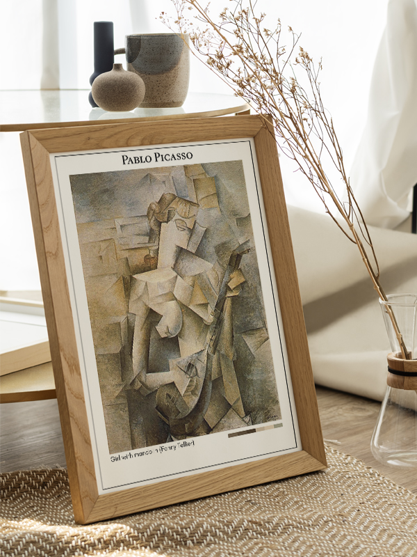 Pablo Picasso Girl with mandolin (Fanny Tellier) Poster