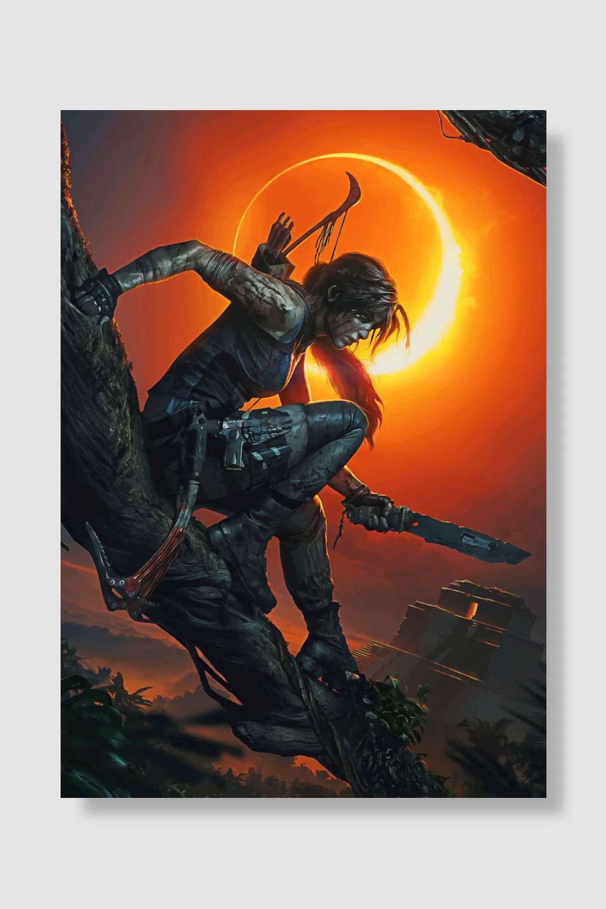 Tomb Raider Lara Croft Oyun Poster Çerçevesiz Yüksek Kalite Oyun Afiş Duvar Poster - En İyi Fiyatlarla