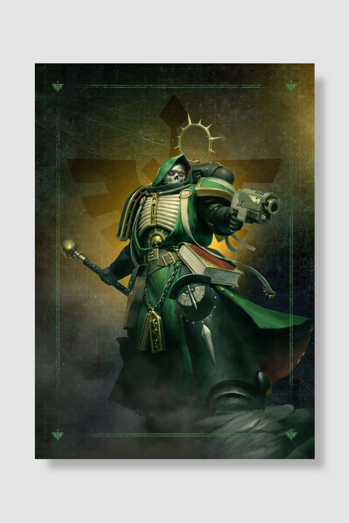 Dark Angels Chaplain 2 Oyun Poster Çerçevesiz Yüksek Kalite Oyun Afiş Duvar Poster - En İyi Fiyatlarla