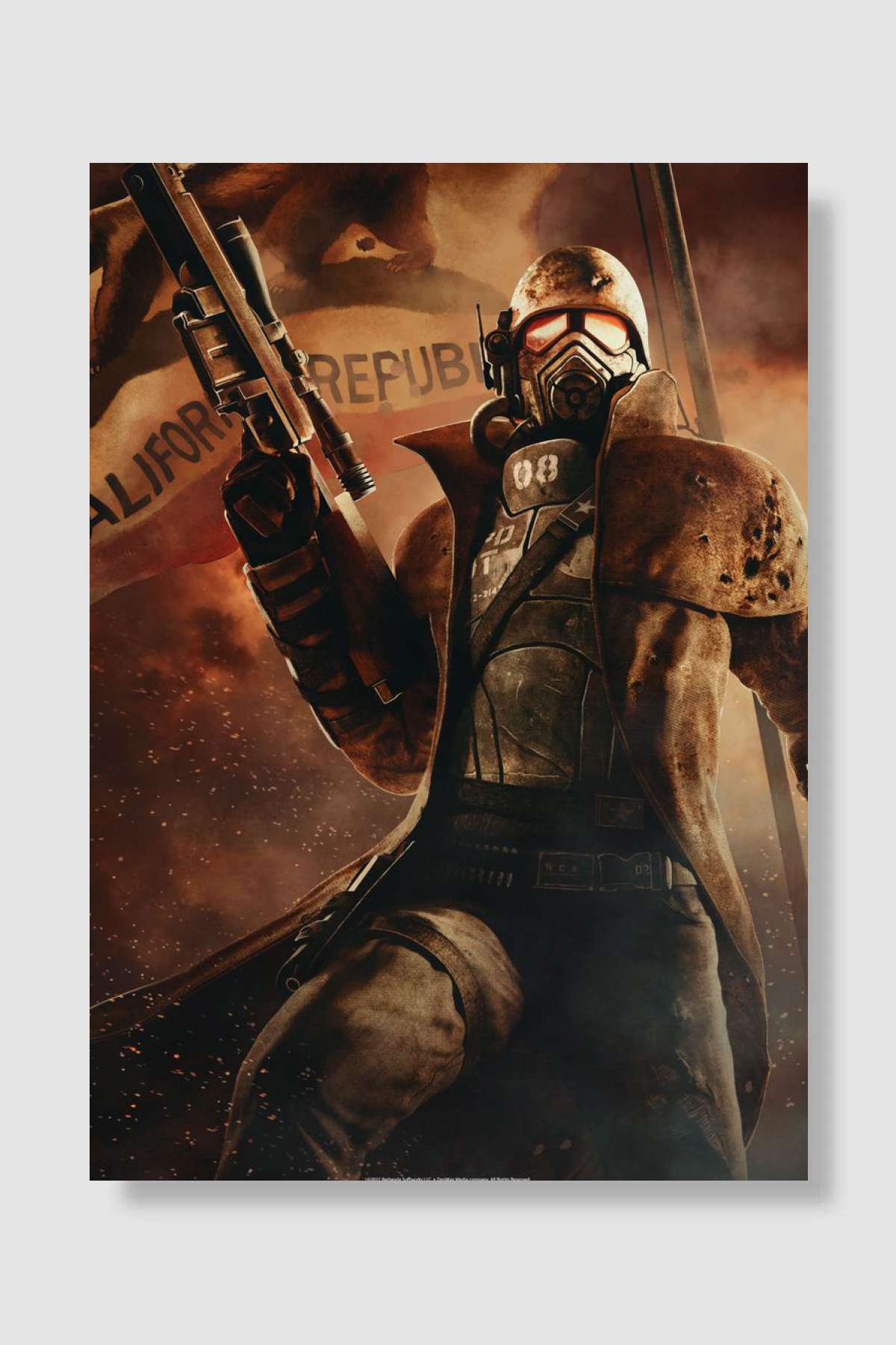 New Vegas Courier Oyun Poster Çerçevesiz Yüksek Kalite Oyun Afiş Duvar Poster - En İyi Fiyatlarla