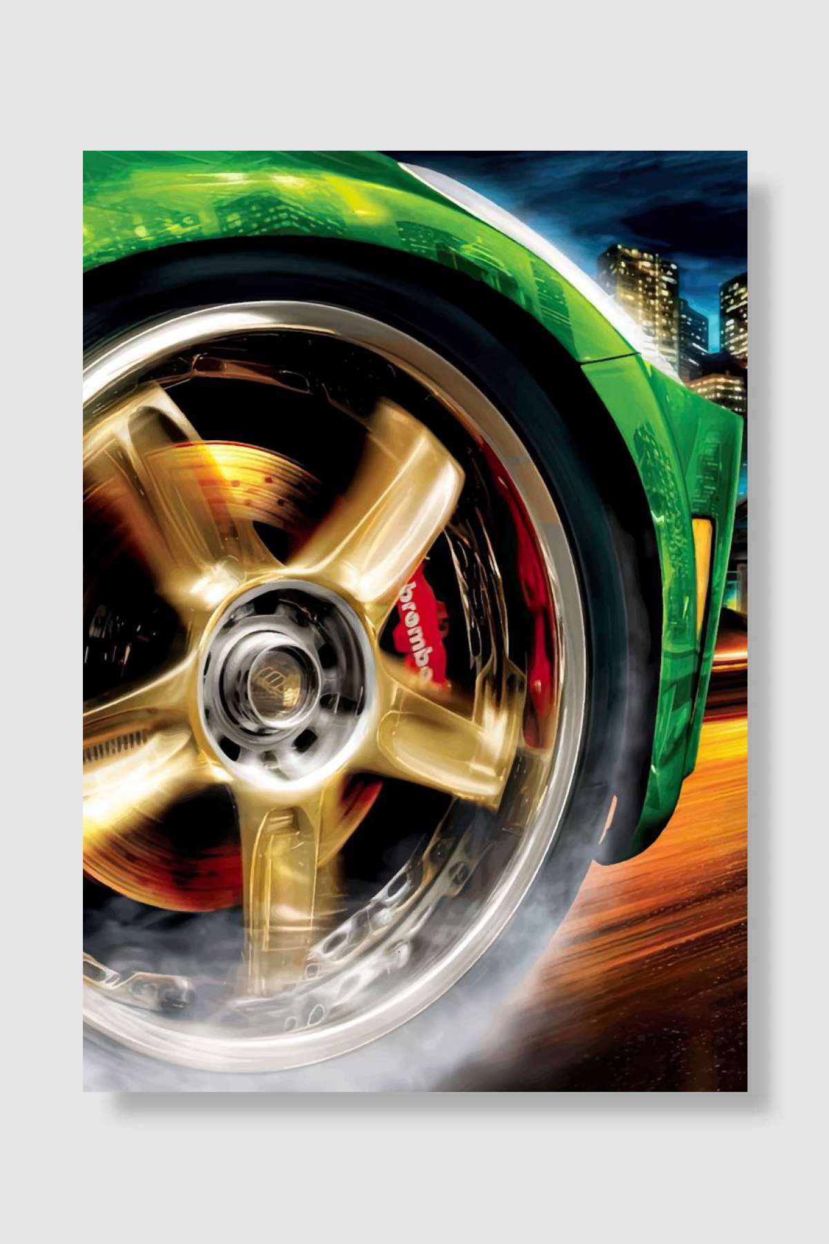 Need For Speed Underground Oyun Poster Çerçevesiz Yüksek Kalite Oyun Afiş Duvar Poster