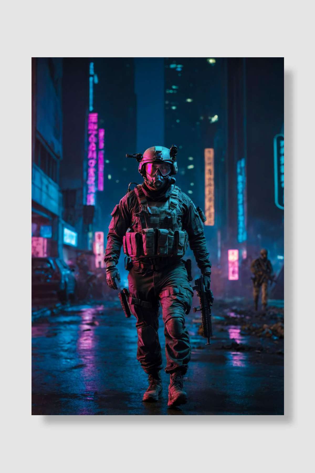 Urban Battlefield Oyun Poster Çerçevesiz Yüksek Kalite Oyun Afiş Duvar Poster